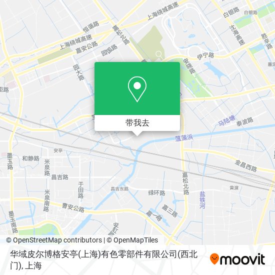 华域皮尔博格安亭(上海)有色零部件有限公司(西北门)地图