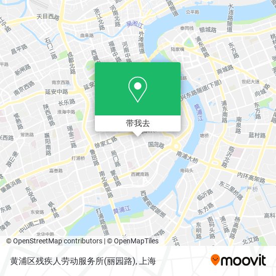 黄浦区残疾人劳动服务所(丽园路)地图