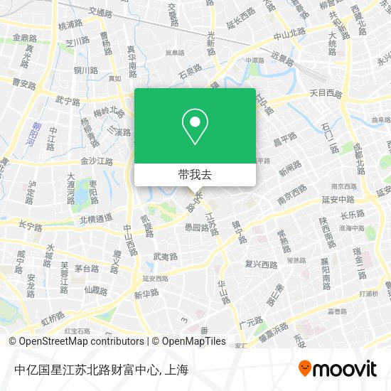 中亿国星江苏北路财富中心地图