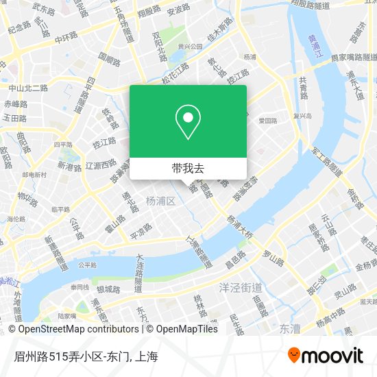 眉州路515弄小区-东门地图