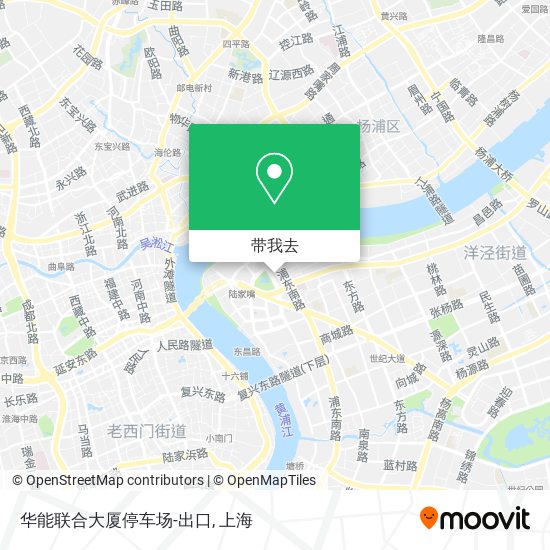 华能联合大厦停车场-出口地图