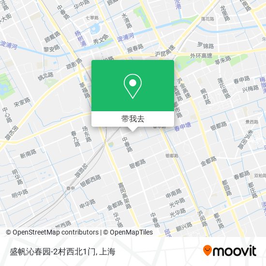 盛帆沁春园-2村西北1门地图