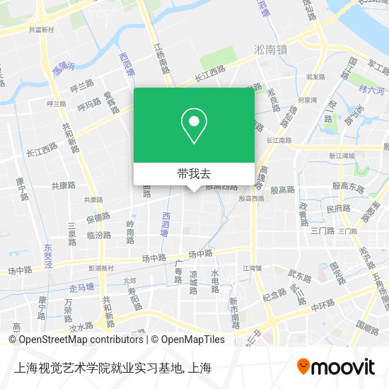 上海视觉艺术学院就业实习基地地图