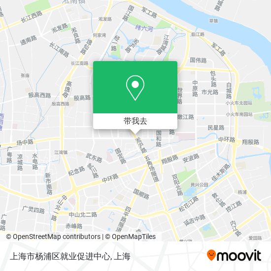 上海市杨浦区就业促进中心地图