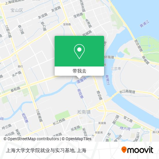 上海大学文学院就业与实习基地地图