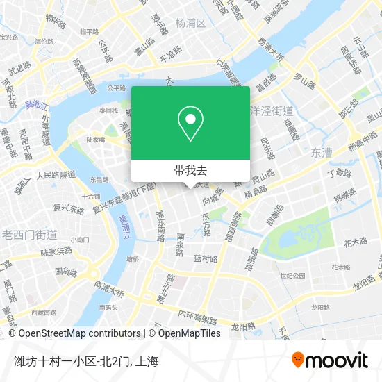 潍坊十村一小区-北2门地图