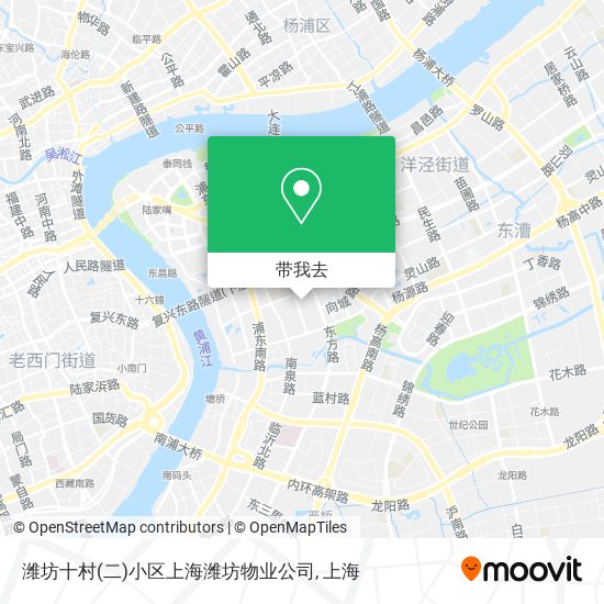 潍坊十村(二)小区上海潍坊物业公司地图