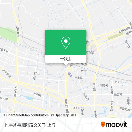 民丰路与迎阳路交叉口地图