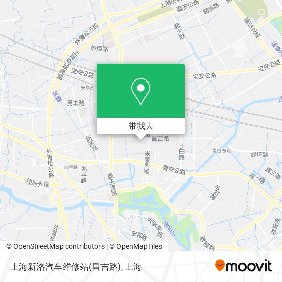 上海新洛汽车维修站(昌吉路)地图
