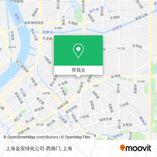 上海金安绿化公司-西南门地图