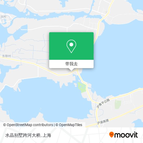 水晶别墅跨河大桥地图