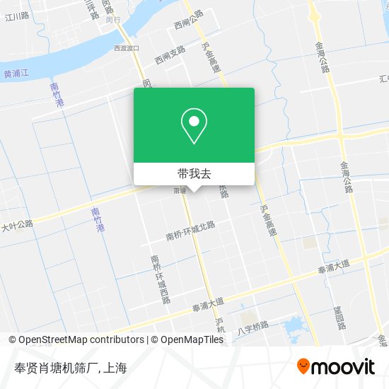 奉贤肖塘机筛厂地图