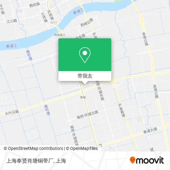 上海奉贤肖塘铜带厂地图