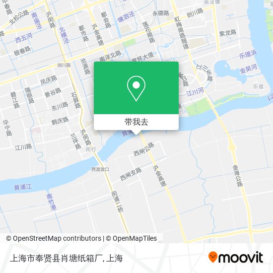 上海市奉贤县肖塘纸箱厂地图