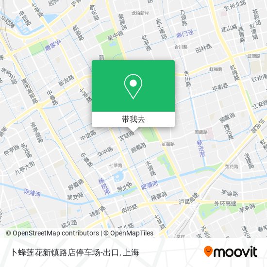 卜蜂莲花新镇路店停车场-出口地图