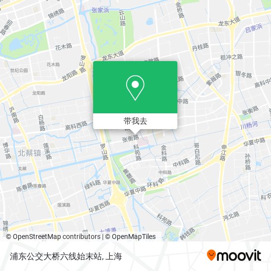 浦东公交大桥六线始末站地图
