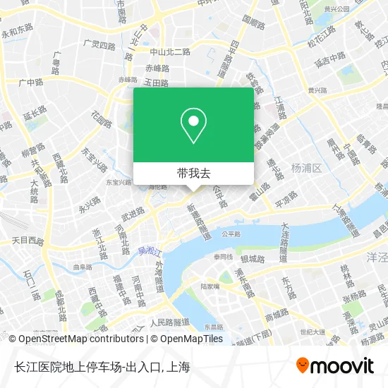长江医院地上停车场-出入口地图