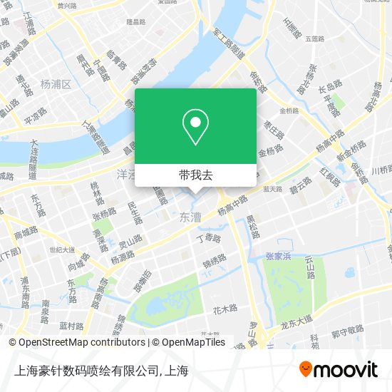 上海豪针数码喷绘有限公司地图