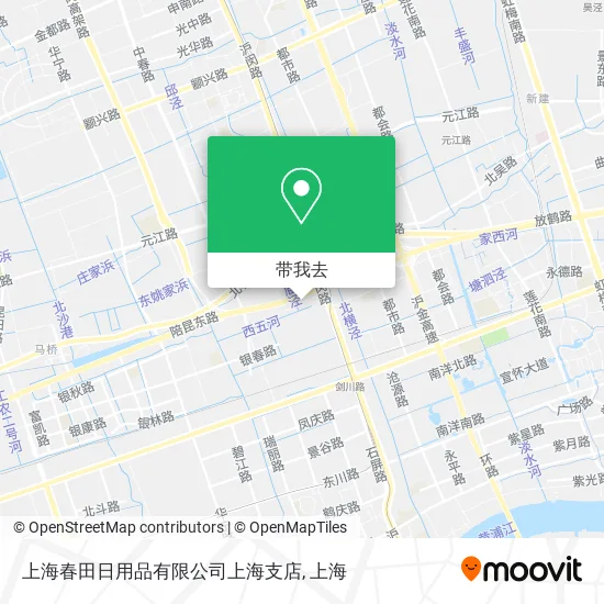 上海春田日用品有限公司上海支店地图
