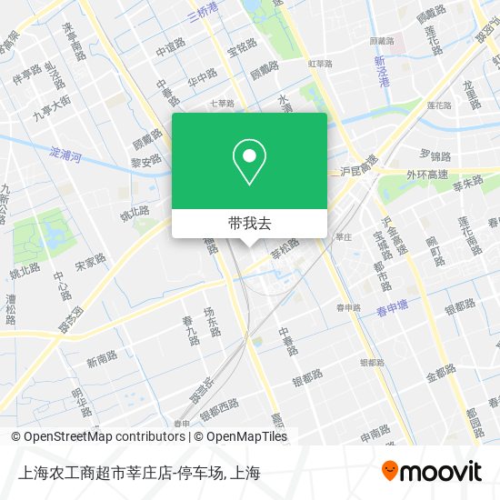 上海农工商超市莘庄店-停车场地图