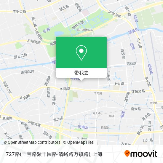 727路(丰宝路聚丰园路-清峪路万镇路)地图