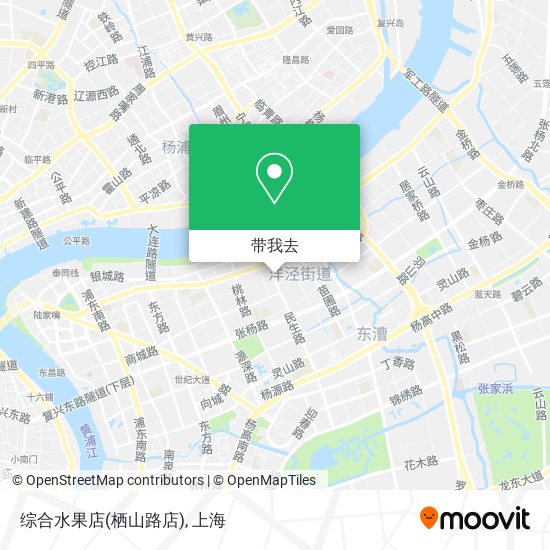 综合水果店(栖山路店)地图