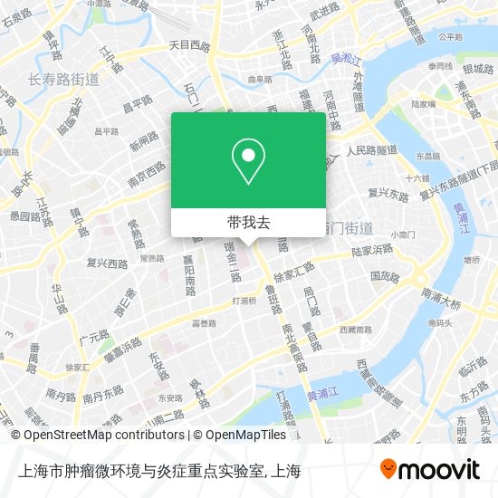 上海市肿瘤微环境与炎症重点实验室地图