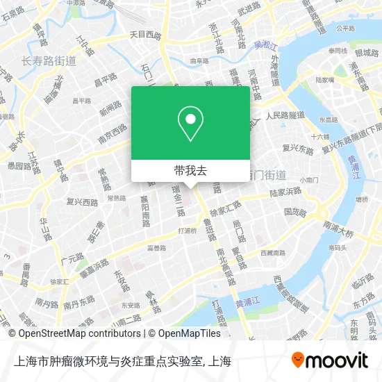 上海市肿瘤微环境与炎症重点实验室地图