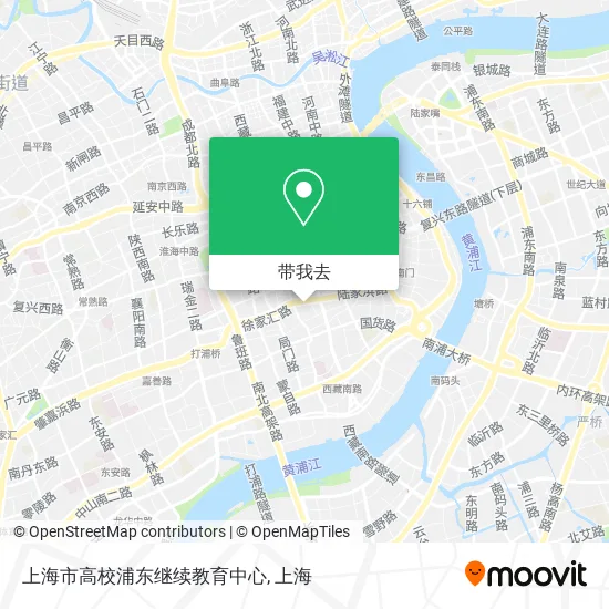上海市高校浦东继续教育中心地图