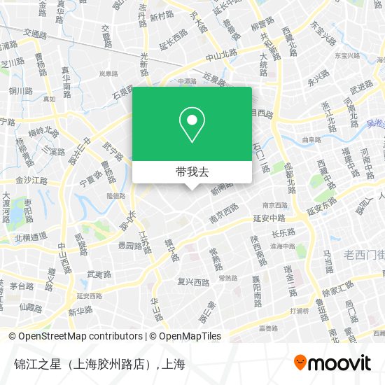 锦江之星（上海胶州路店）地图