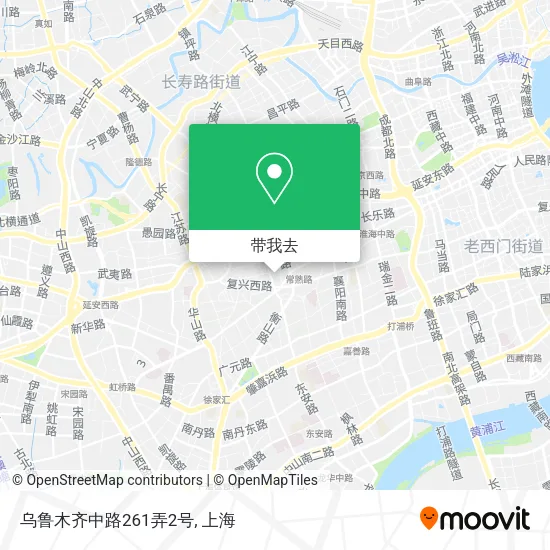 乌鲁木齐中路261弄2号地图