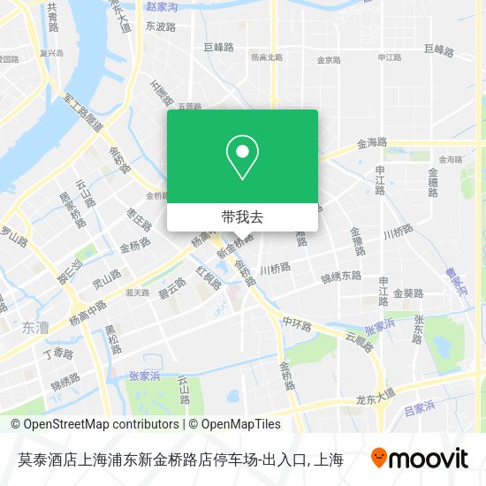 莫泰酒店上海浦东新金桥路店停车场-出入口地图