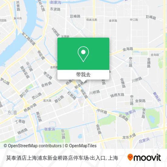 莫泰酒店上海浦东新金桥路店停车场-出入口地图