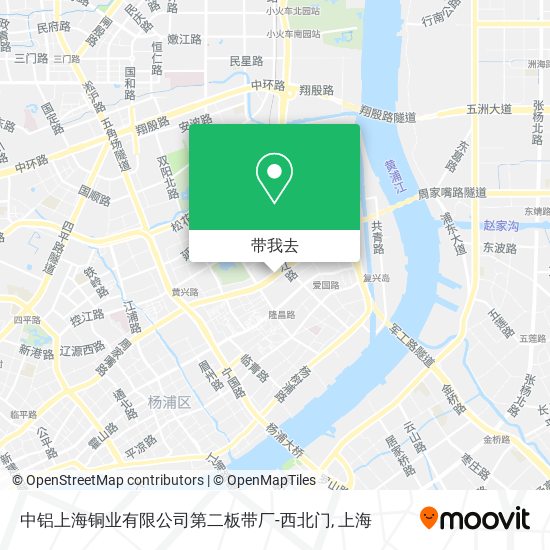 中铝上海铜业有限公司第二板带厂-西北门地图
