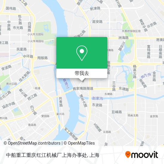 中船重工重庆红江机械厂上海办事处地图