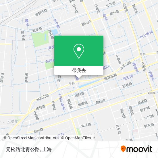 元松路北青公路地图