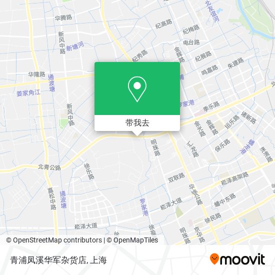 青浦凤溪华军杂货店地图