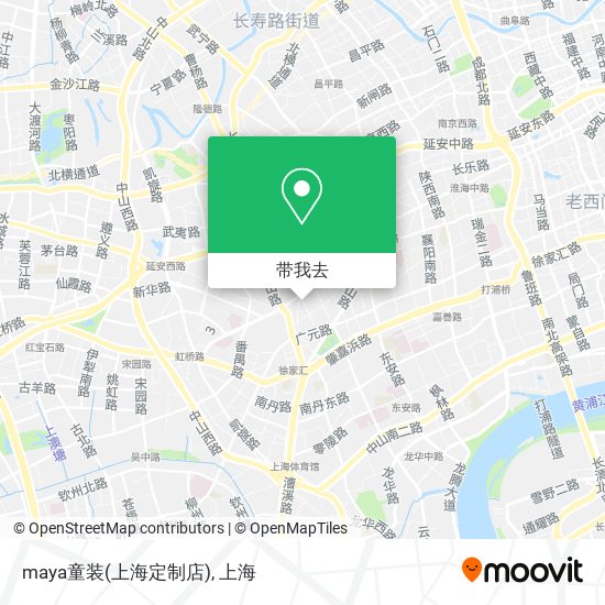 maya童装(上海定制店)地图