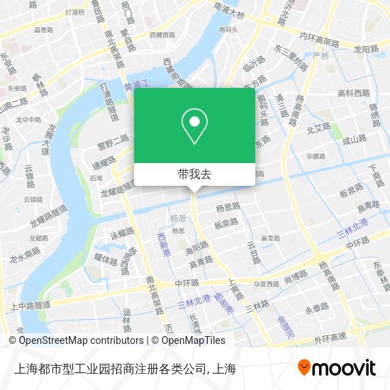 上海都市型工业园招商注册各类公司地图
