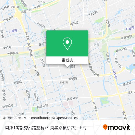 周康10路(秀沿路慈桥路-周星路横桥路)地图
