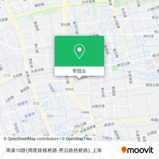周康10路(周星路横桥路-秀沿路慈桥路)地图