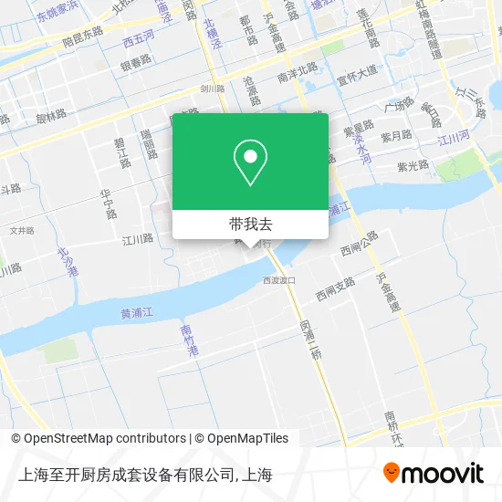 上海至开厨房成套设备有限公司地图