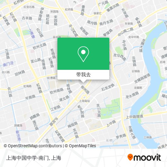 上海中国中学-南门地图