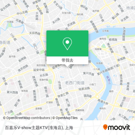 百嘉乐V-show主题KTV(淮海店)地图