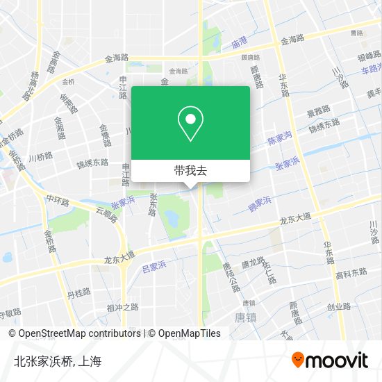 北张家浜桥地图