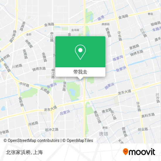 北张家浜桥地图