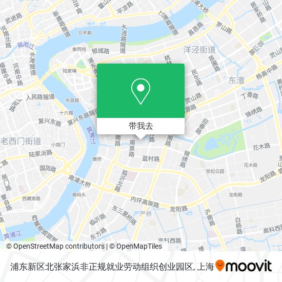 浦东新区北张家浜非正规就业劳动组织创业园区地图
