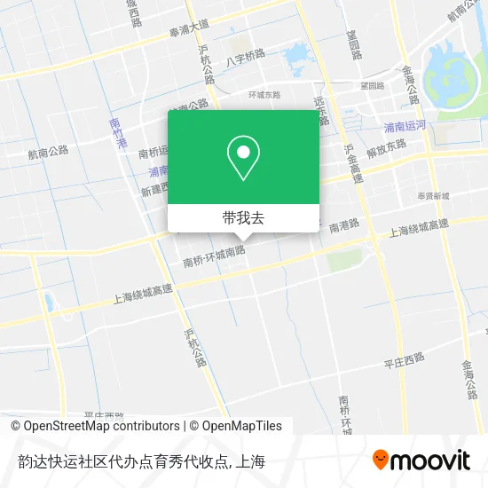韵达快运社区代办点育秀代收点地图
