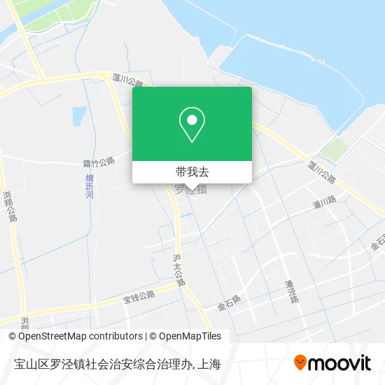 宝山区罗泾镇社会治安综合治理办地图
