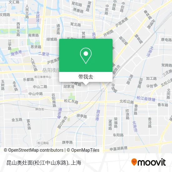 昆山奥灶面(松江中山东路)地图